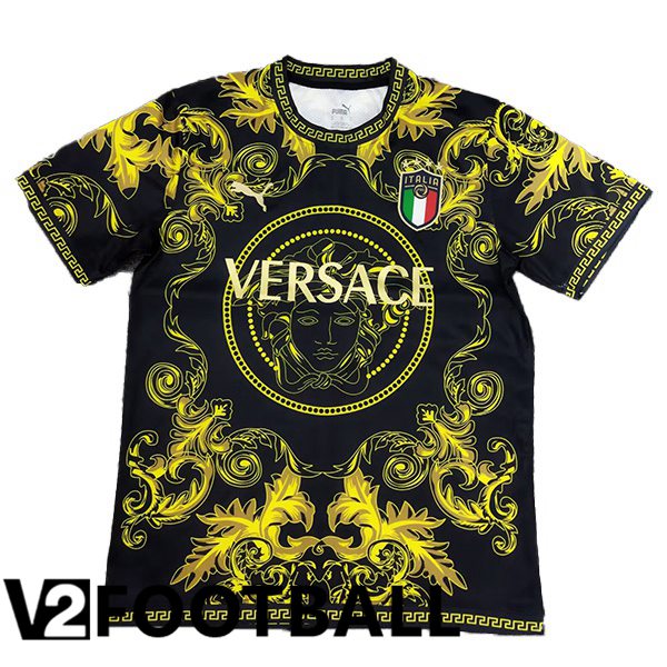 Italy Soccer Shirt Special Edition Black Yellow 2024/2025