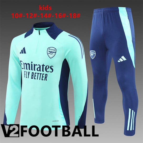 Arsenal Kids kit Training Tracksuit Green 2024/2025