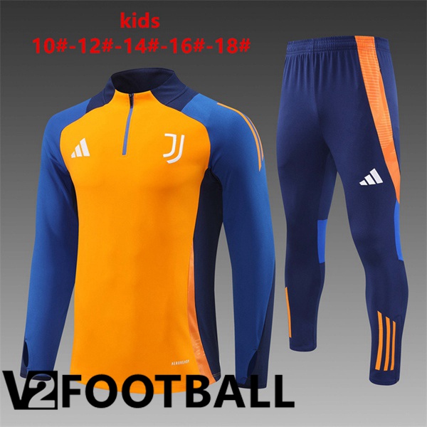 Juventus Kids kit Training Tracksuit Orange 2024/2025