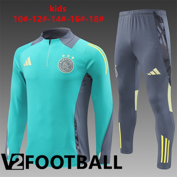 AFC Ajax Kids kit Training Tracksuit Green 2024/2025
