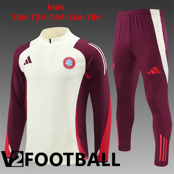 Bayern Munich Kids kit Training Tracksuit Orange 2024/2025