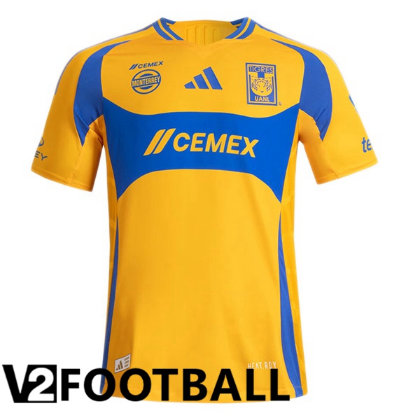 Tigres UANL Home Soccer Shirt Yellow 2024/2025