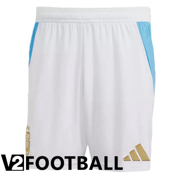 Argentina Home Soccer Shorts White 2024/2025