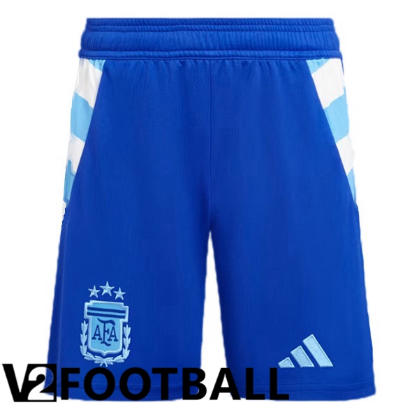Argentina Away Soccer Shorts Blue 2024/2025