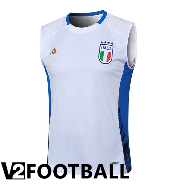 Italy Soccer Vest White 2024/2025