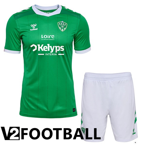 AS St Etienne Kids Home Soccer Shirt Green 2024/2025