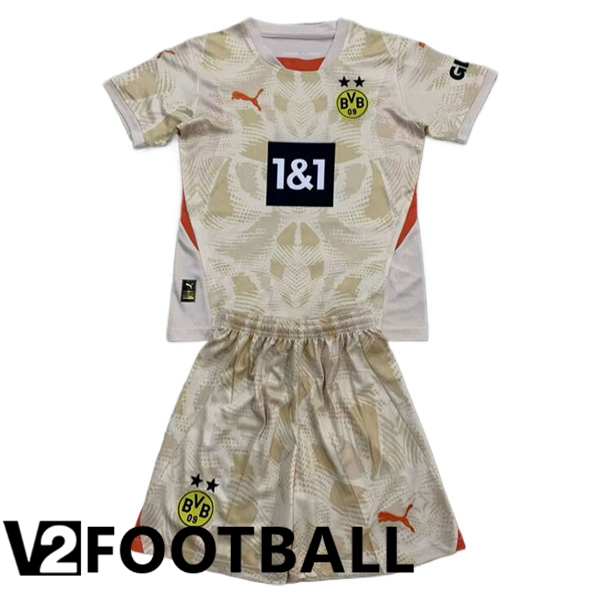 Dortmund Kids Goalkeeper Soccer Shirt Yellow 2024/2025