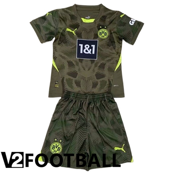 Dortmund Kids Goalkeeper Soccer Shirt Green 2024/2025