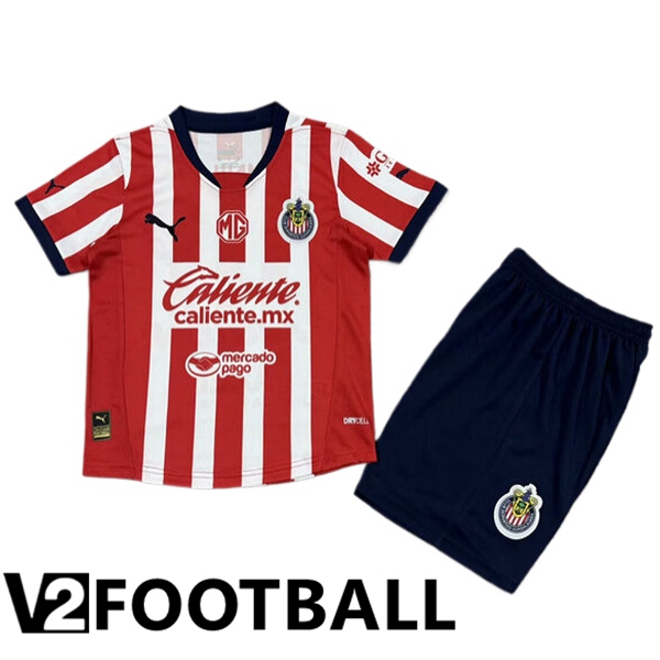 CD Guadalajara Kids Home Soccer Shirt 2024/2025
