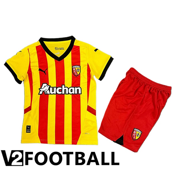 RC Lens Kids Home Soccer Shirt 2024/2025