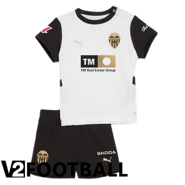 Valencia CF Kids Home Soccer Shirt White 2024/2025