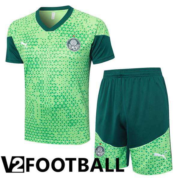 Palmeiras kit Training T Shirt + Shorts Green 2024/2025