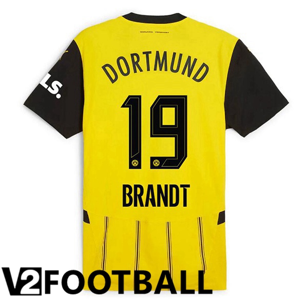 Dortmund BVB (Brandt 19) Home Soccer Shirt Yellow 2024/2025