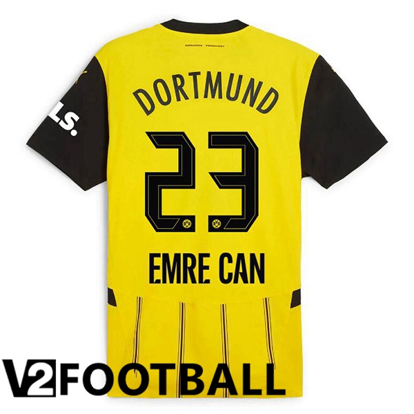 Dortmund BVB (Emre Can 23) Home Soccer Shirt Yellow 2024/2025