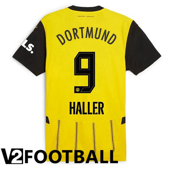 Dortmund BVB (Haller 9) Home Soccer Shirt Yellow 2024/2025