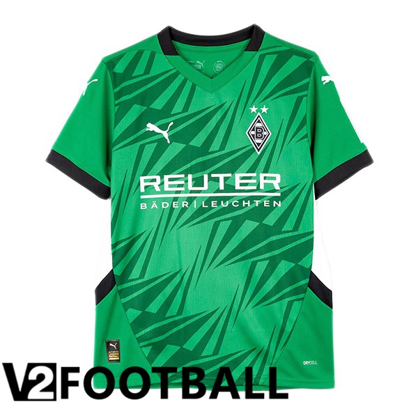 Monchengladbach Away Soccer Shirt Green 2024/2025