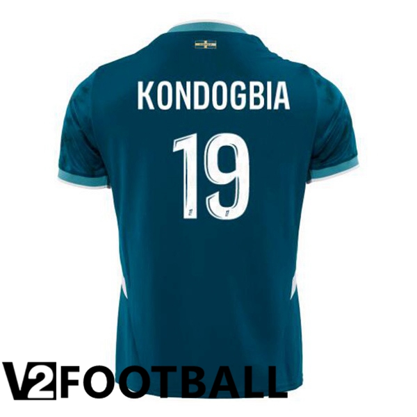 Marseille OM (KONDOGBIA 19) Away Soccer Shirt Blue 2024/2025