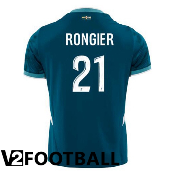 Marseille OM (RONGIER 21) Away Soccer Shirt Blue 2024/2025