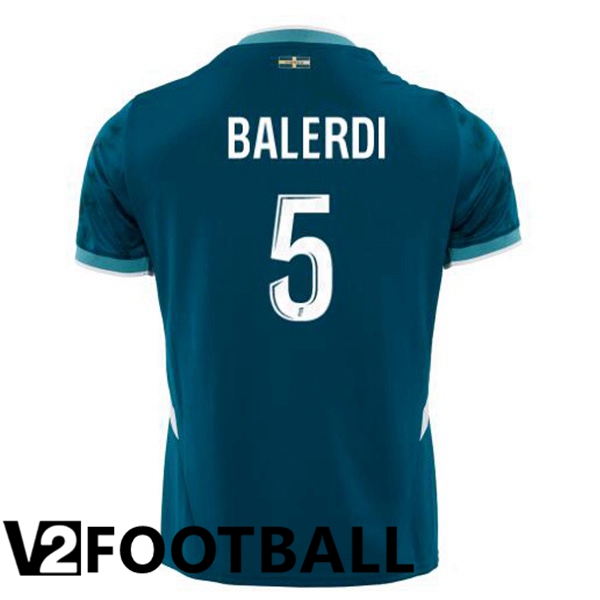 Marseille OM (BALERDI 5) Away Soccer Shirt Blue 2024/2025