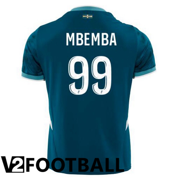 Marseille OM (MBEMBA 99) Away Soccer Shirt Blue 2024/2025