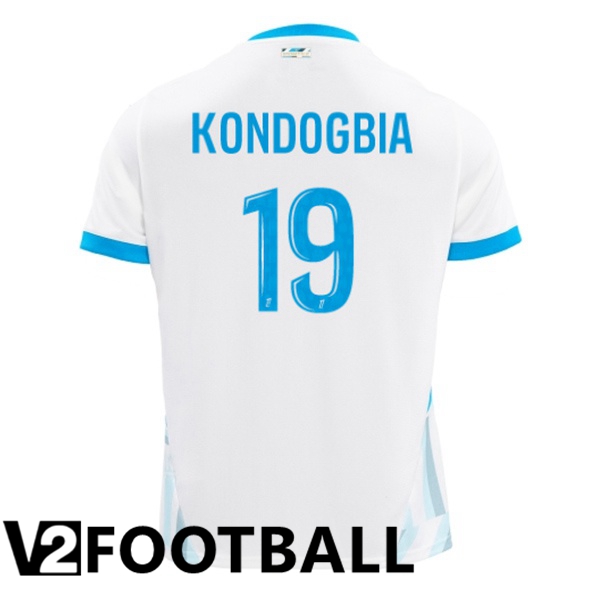 Marseille OM (KONDOGBIA 19) Home Soccer Shirt White 2024/2025