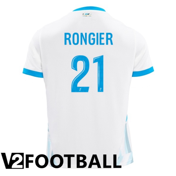 Marseille OM (RONGIER 21) Home Soccer Shirt White 2024/2025