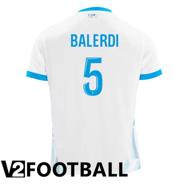 Marseille OM (BALERDI 5) Home Soccer Shirt White 2024/2025