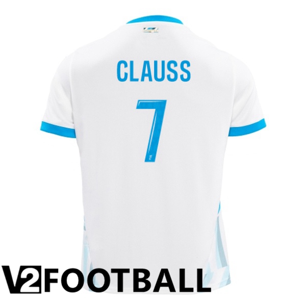 Marseille OM (CLAUSS 7) Home Soccer Shirt White 2024/2025