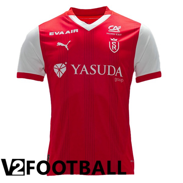 Stade de Reims Home Soccer Shirt Red 2024/2025