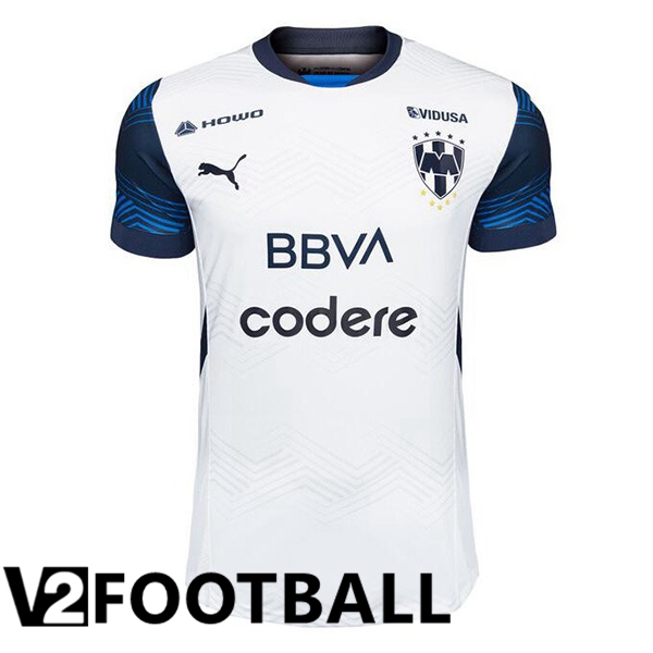 CF Monterrey Away Soccer Shirt White 2024/2025