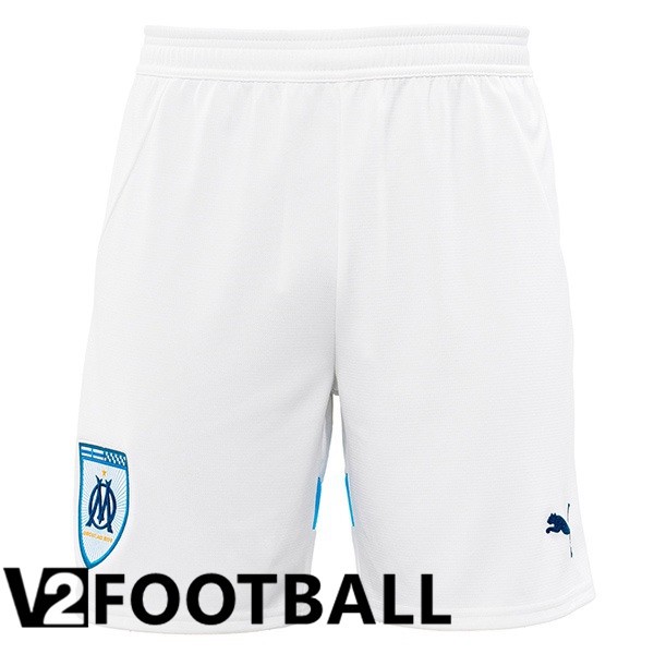 Marseille OM Home Soccer Shorts White 2024/2025