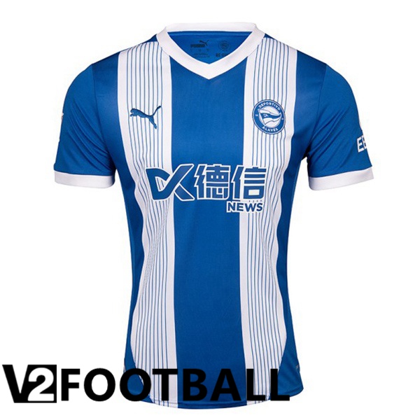 Deportivo Alaves Home Soccer Shirt Blue White 2024/2025