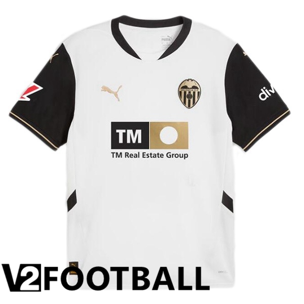 Valencia CF Home Soccer Shirt White 2024/2025