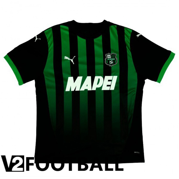 US Sassuolo Home Soccer Shirt Green Black 2024/2025