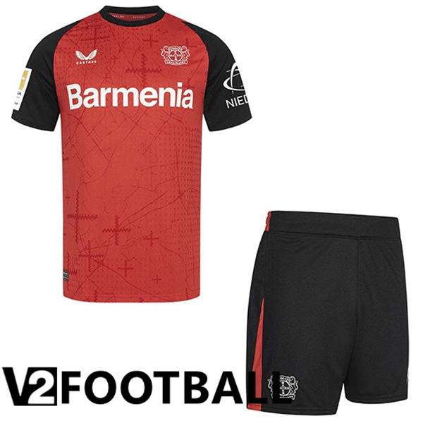 Bayer 04 Leverkusen Kids Home New Soccer Shirt 2024/2025