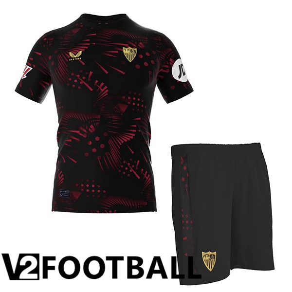 Sevilla FC Kids Third Soccer Shirt Black 2024/2025