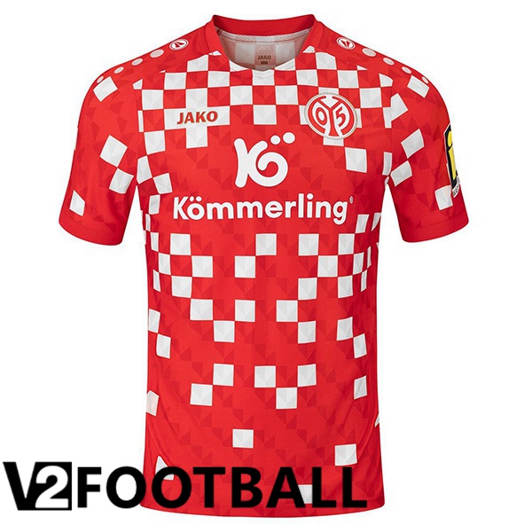 FSV Mainz 05 Home Soccer Shirt Red 2024/2025
