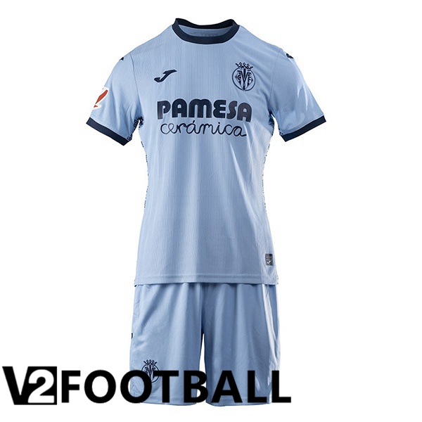 Villarreal Kids Away Soccer Shirt Blue 2024/2025