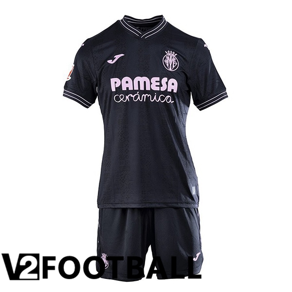 Villarreal Kids Third Soccer Shirt Black 2024/2025