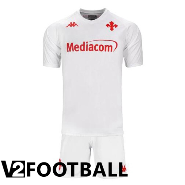 ACF Fiorentina Kids Away Soccer Shirt White 2024/2025