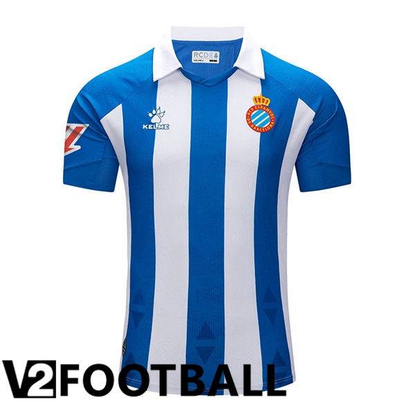 RCD Espanyol Home Soccer Shirt Blue White 2024/2025