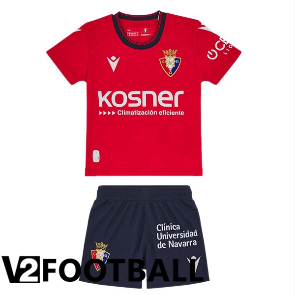 CA Osasuna Kids Home Soccer Shirt Red 2024/2025