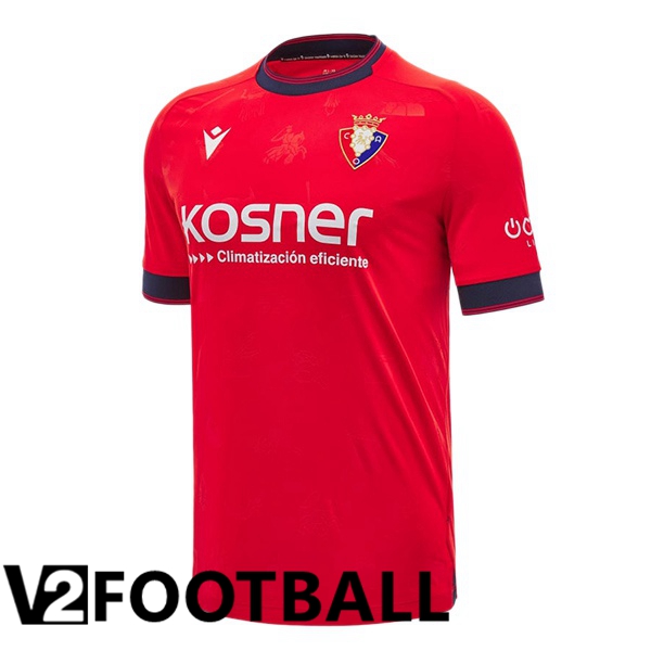 CA Osasuna Home Soccer Shirt Red 2024/2025