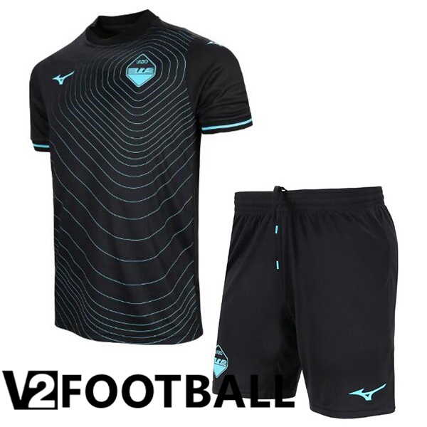SS Lazio Kids Away Soccer Shirt Black 2024/2025