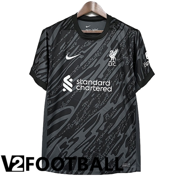 FC Liverpool Goalkeeper Soccer Shirt Black 2024/2025