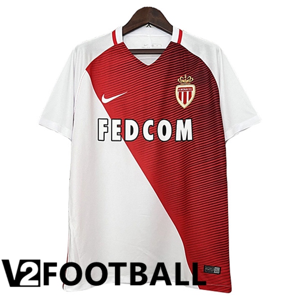 AS Monaco Retro Home Soccer Shirt 2016/2017