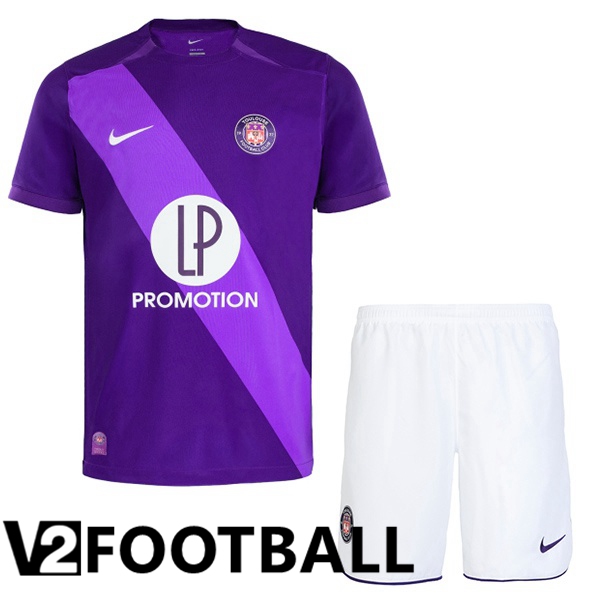 Toulouse Kids Home Soccer Shirt Purple 2024/2025