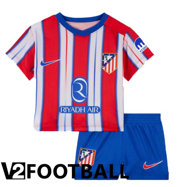 Atletico Madrid Kids Home Soccer Shirt Red 2024/2025