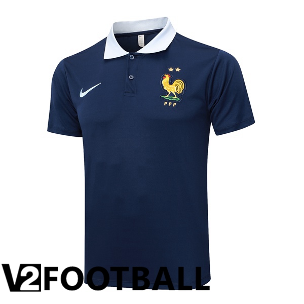 France Soccer Polo Blue Royal 2024/2025