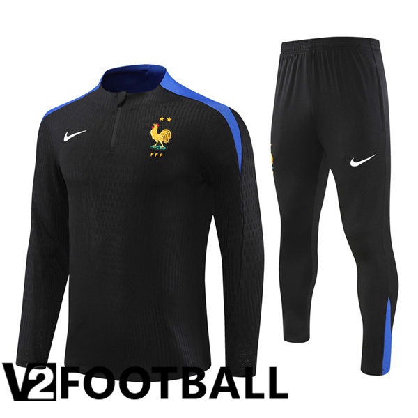 France kit Training Tracksuit Black 2024/2025